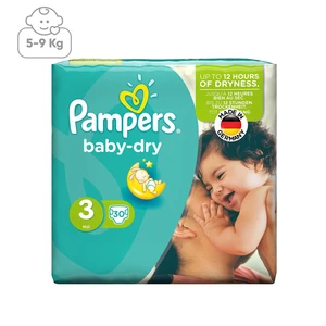 پوشک پمپرز مدل Baby Dry سایز 3 بسته 30 عددی