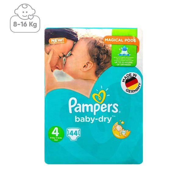 پوشک پمپرز مدل New Baby Dry سایز 4 بسته 44 عددی