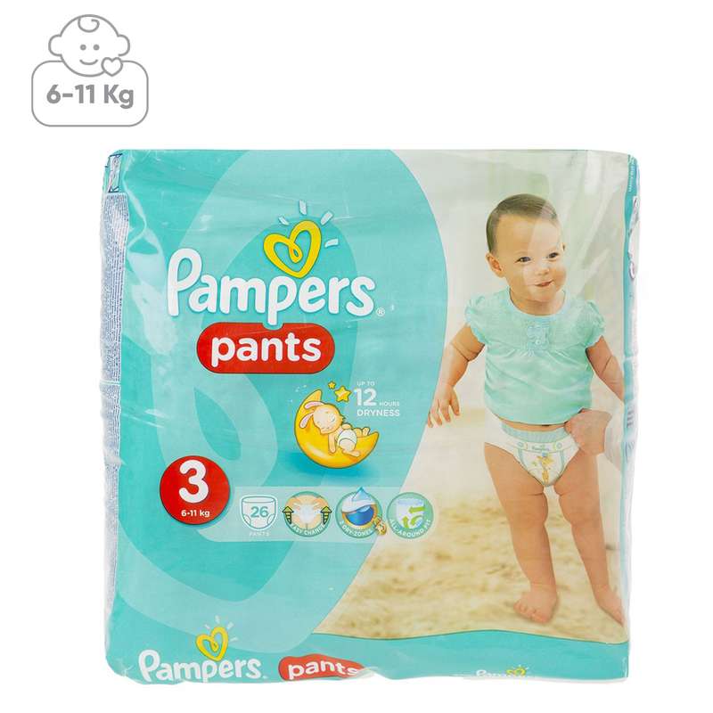 پوشک پمپرز مدل Pants سایز 3 بسته 26 عددی