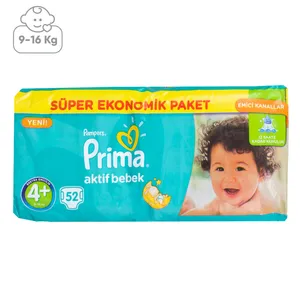 پوشک پریما سایز +4 بسته 52 عددی