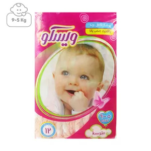 پوشک ویسکو مدل Red سایز 5-9 بسته 12 عددی
