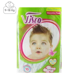 پوشک ویسکو مدل Green سایز 9-18 بسته 10 عددی