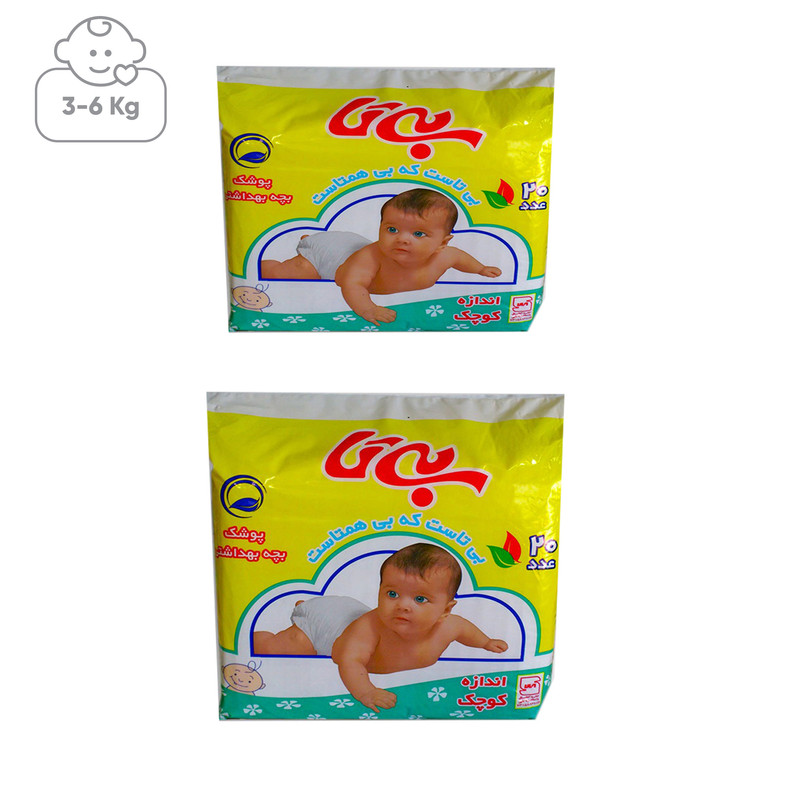 پوشک بیتا مدل SMALL بسته 20 عددی سایز L 