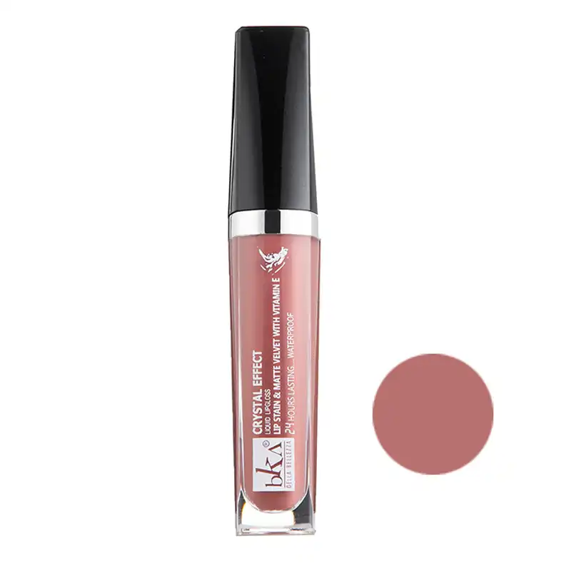 رژ لب مایع بکا کد LG263334 مجموعه 3 عددی به همراه کیف لوازم آرایش کد KK