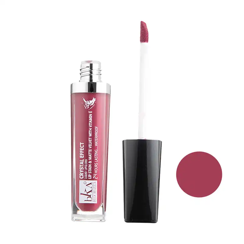 رژ لب مایع بکا کد LG313541 مجموعه 3 عددی به همراه کیف لوازم آرایش کد KM