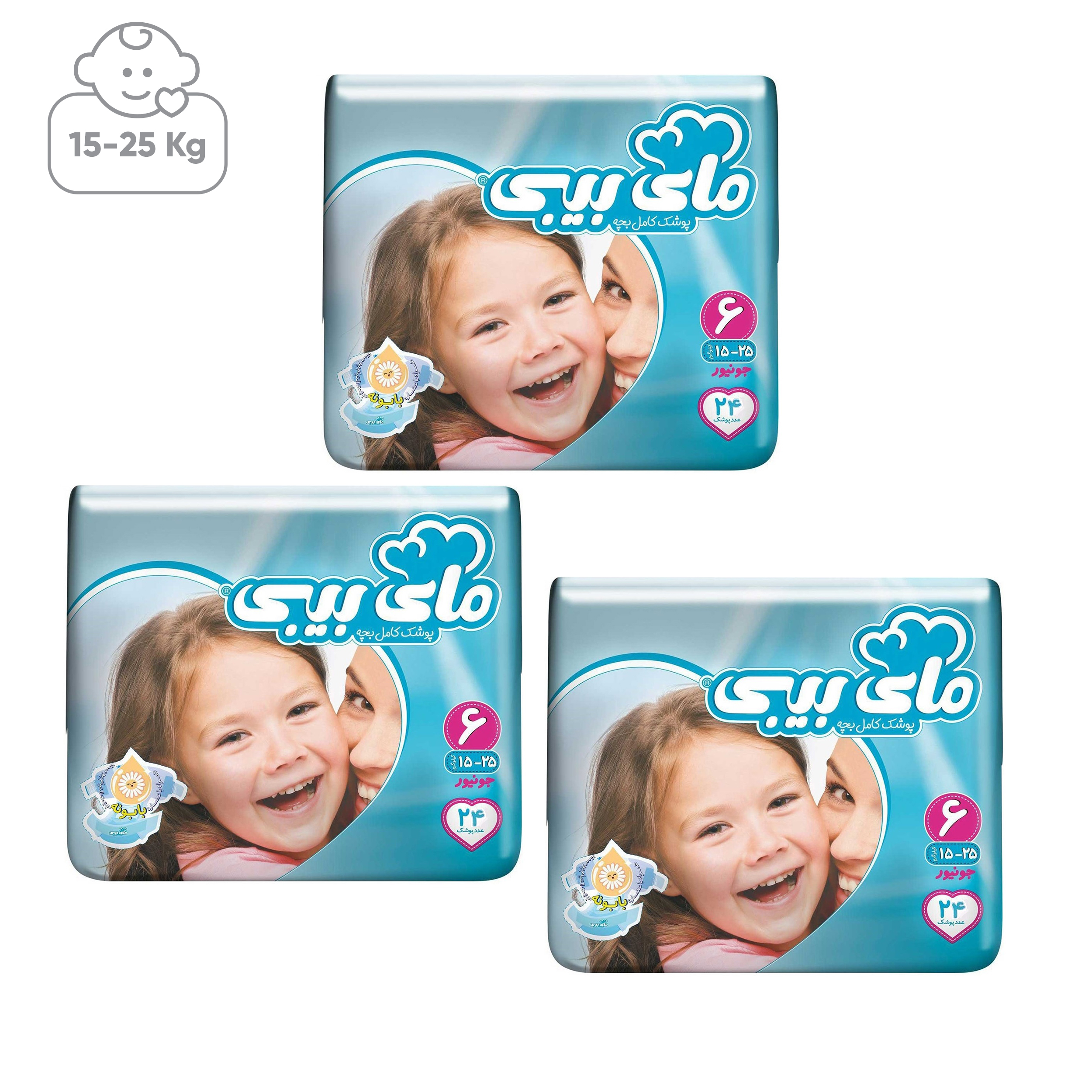 پوشک مای بیبی مدل Chamomile سایز 6 بسته 3 عددی