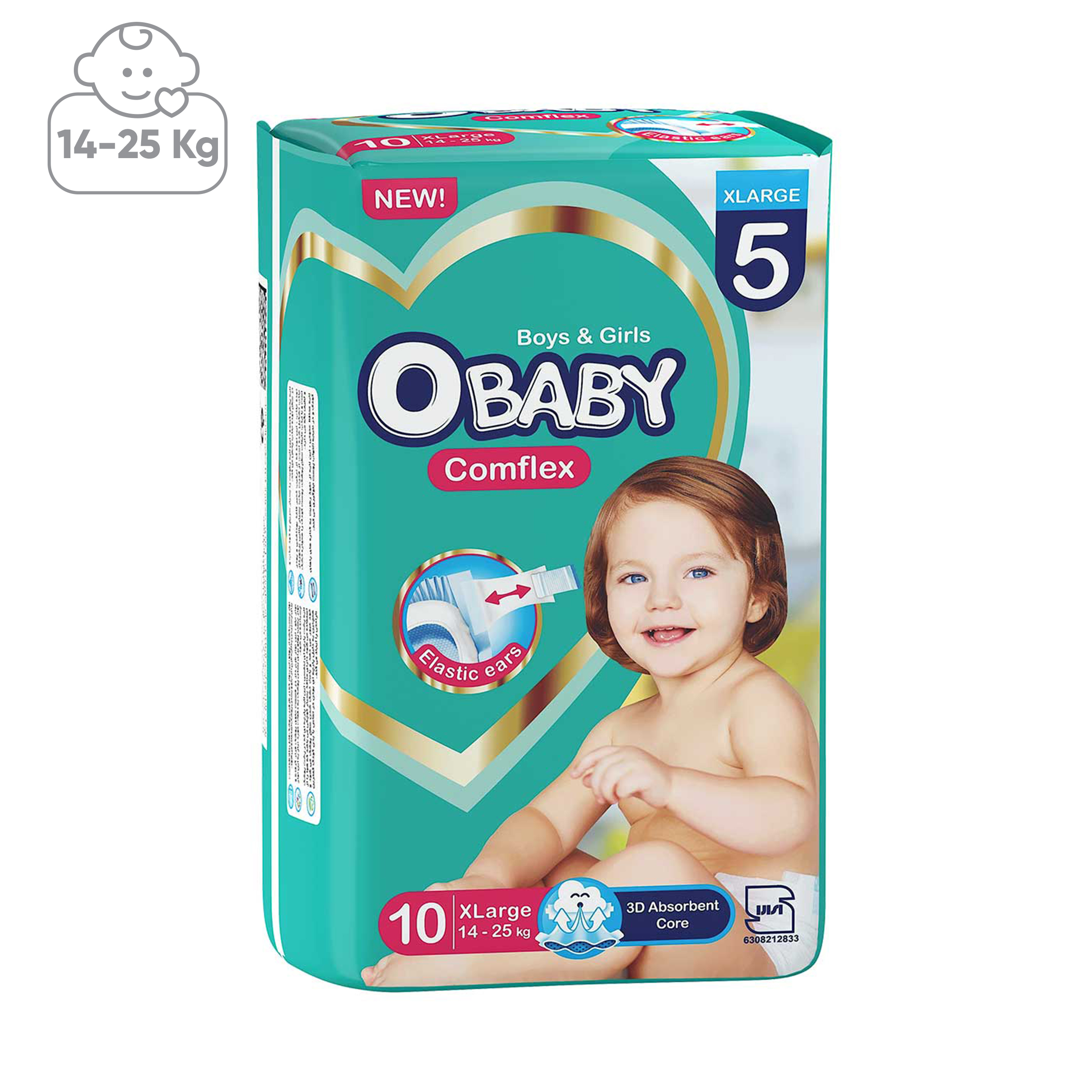 پوشک کودک او بیبی سایز خیلی  بزرگ بسته 10 عددی