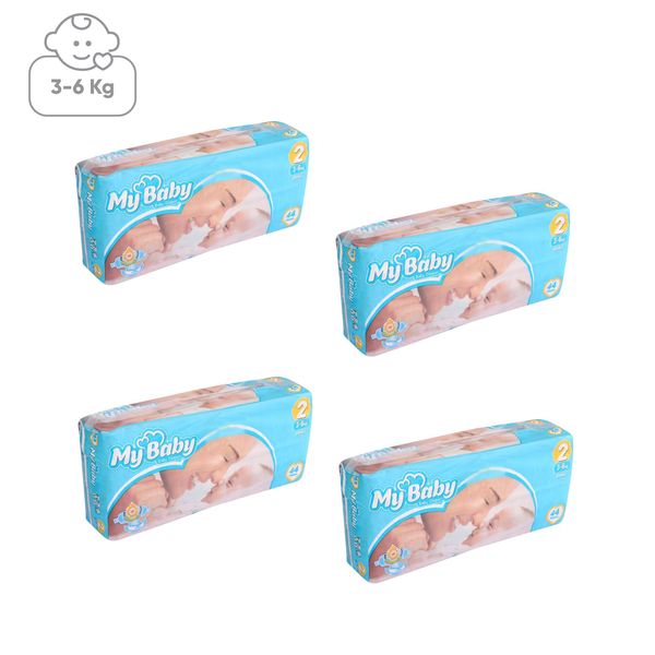پوشک مای بیبی مدل Chamomile سایز 2 بسته 4 عددی