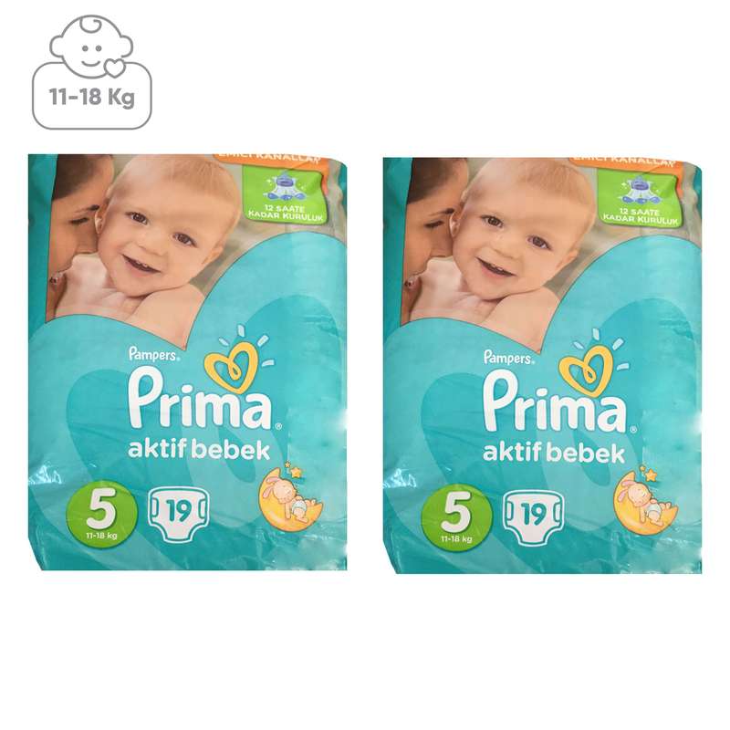 پوشک پریما مدل 125سایز 5 بسته 2 عددی
