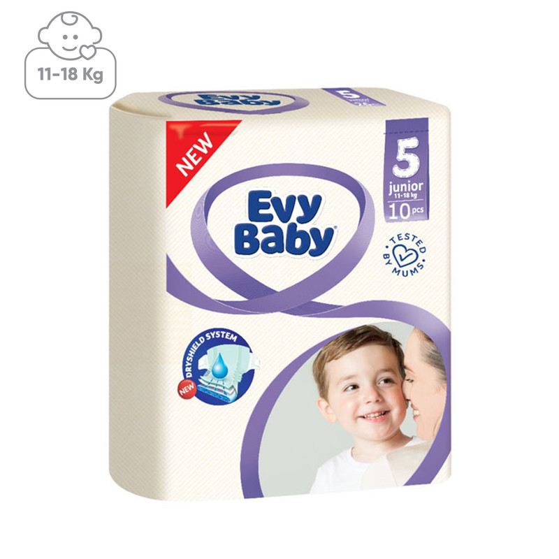 پوشک اوی بیبی مدل T-5 سایز 5 بسته 10 عددی