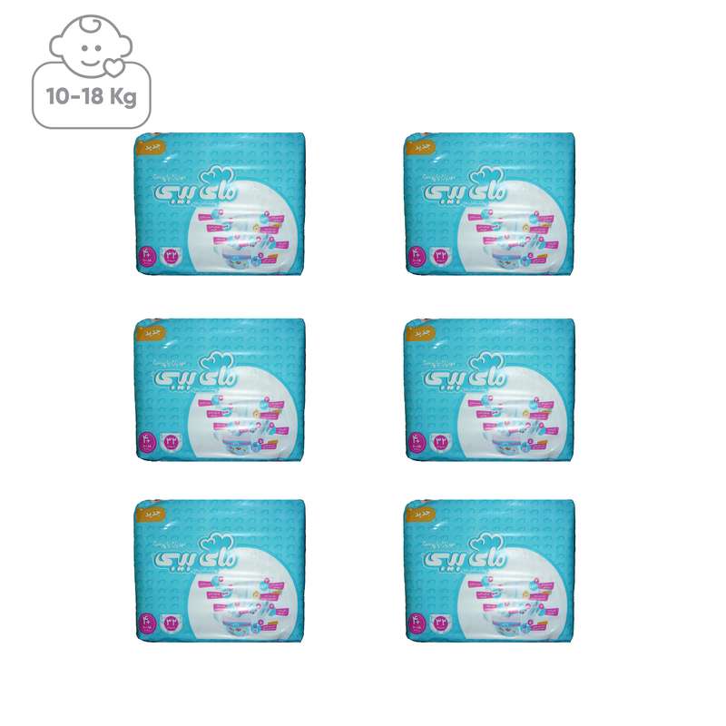پوشک مای بیبی مدل Chamomile سایز 4پلاس بسته 6 عددی