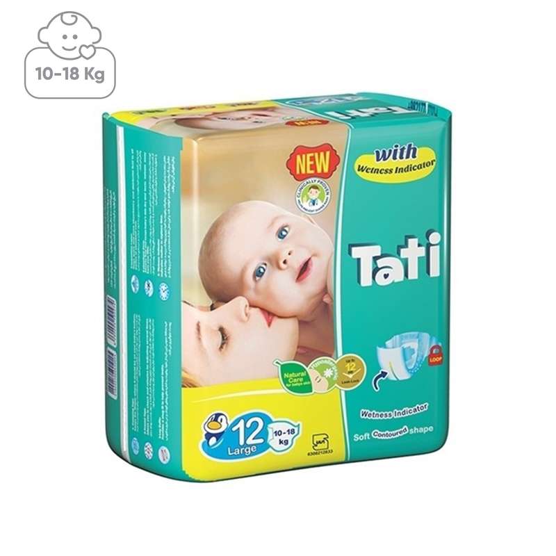 پوشک تاتی مدل Large سایز 4 بسته 12 عددی پوشک تاتی مدل Large سایز 4 بسته 12 عددی
