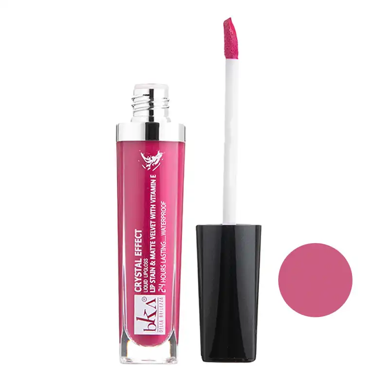 رژ لب مایع بکا کد LG324042 مجموعه 3 عددی به همراه کیف لوازم آرایش کد VG