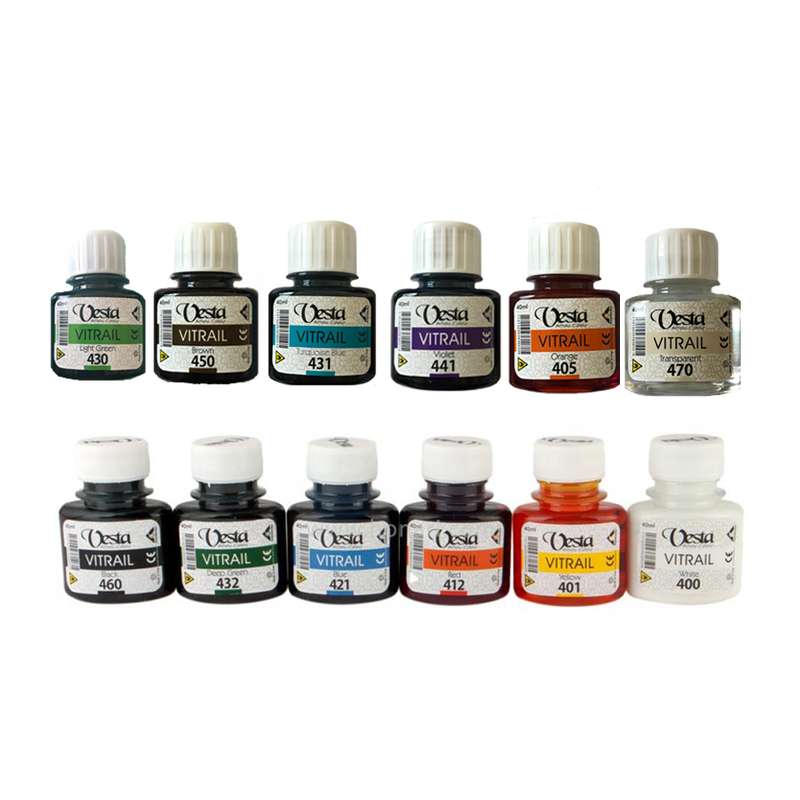 رنگ ویترای وستا کد 2 حجم 40 میلی لیتر بسته 12 عددی رنگ ویترای وستا کد 2 حجم 40 میلی لیتر بسته 12 عددی