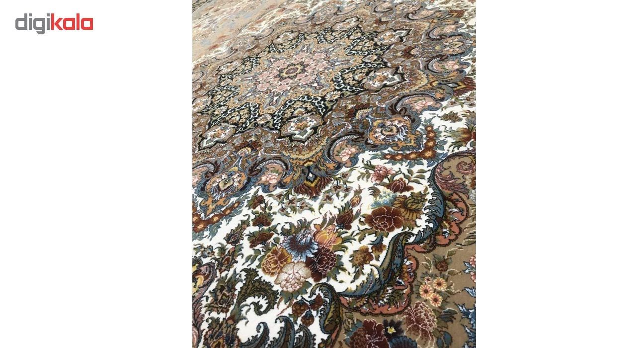 فرش ماشینی فرش توس مشهد طرح پازیریک زمینه کرم