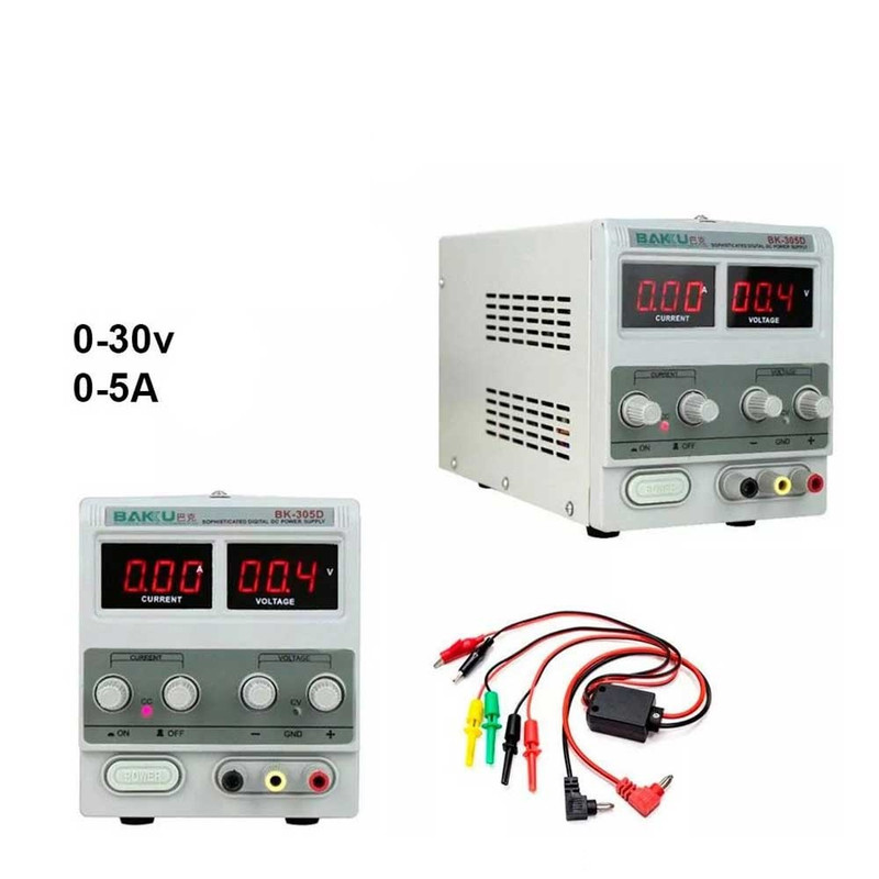 منبع تغذیه 30 ولت 5 آمپر باکو مدل BK-305D