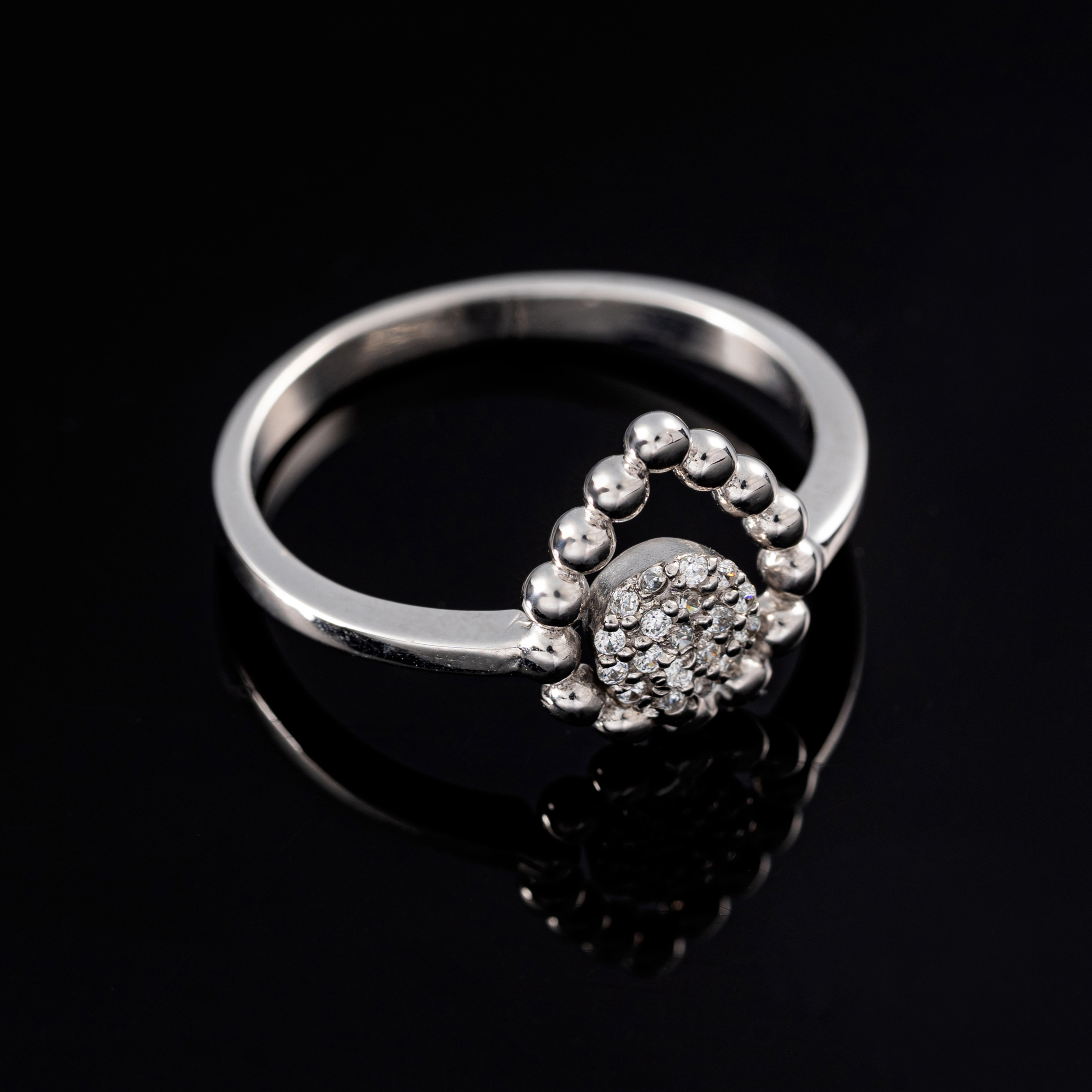 انگشتر طلا 18 عیار زنانه جواهری سون مدل 2614