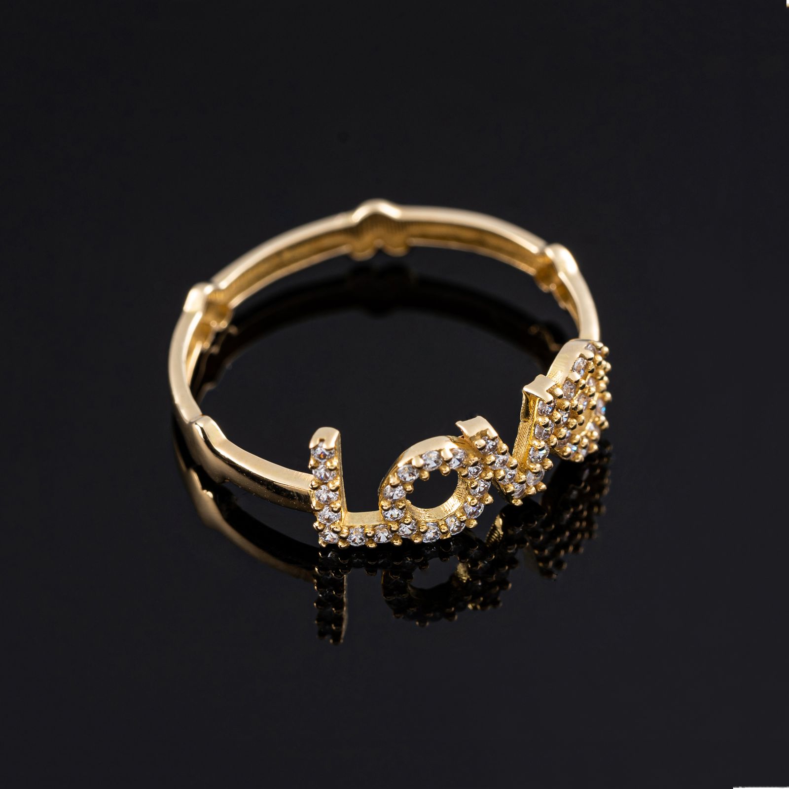 انگشتر طلا 18 عیار زنانه جواهری سون مدل 2512 -  - 2
