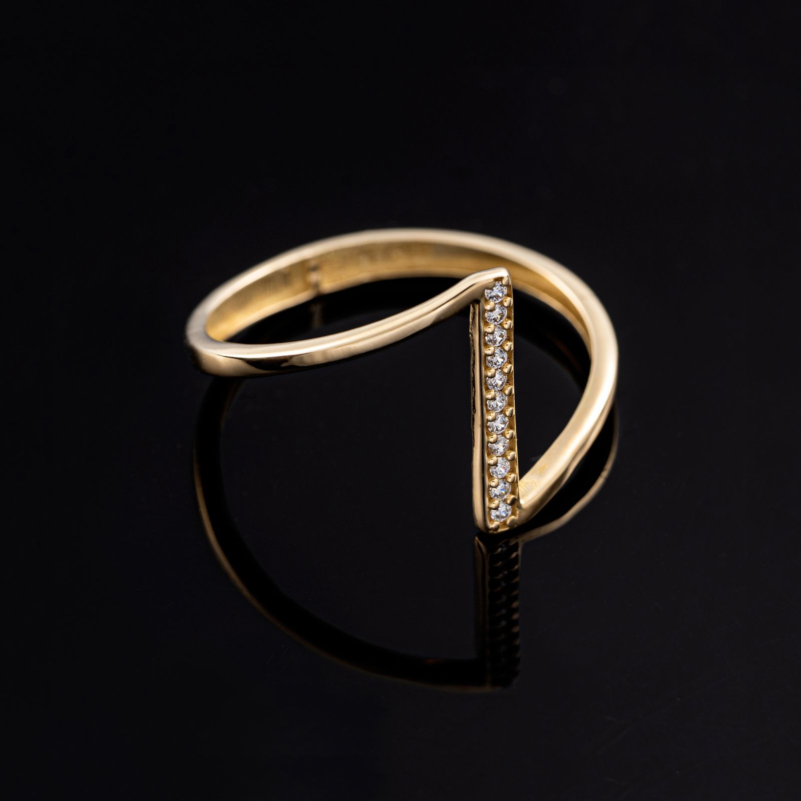 انگشتر طلا 18 عیار زنانه جواهری سون مدل 2510 -  - 2