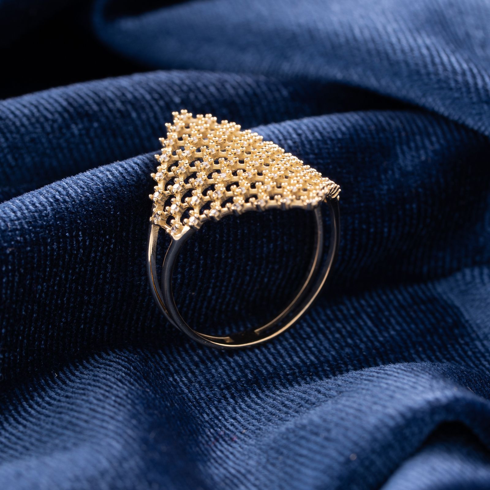 انگشتر طلا 18 عیار زنانه جواهری سون مدل 2479 -  - 3