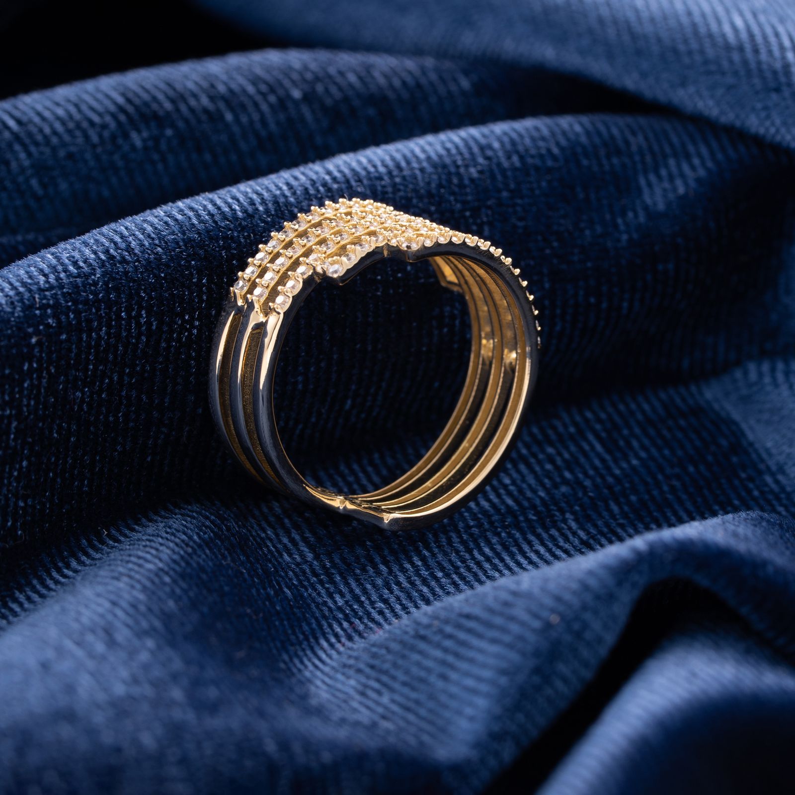 انگشتر طلا 18 عیار زنانه جواهری سون مدل 2478 -  - 3