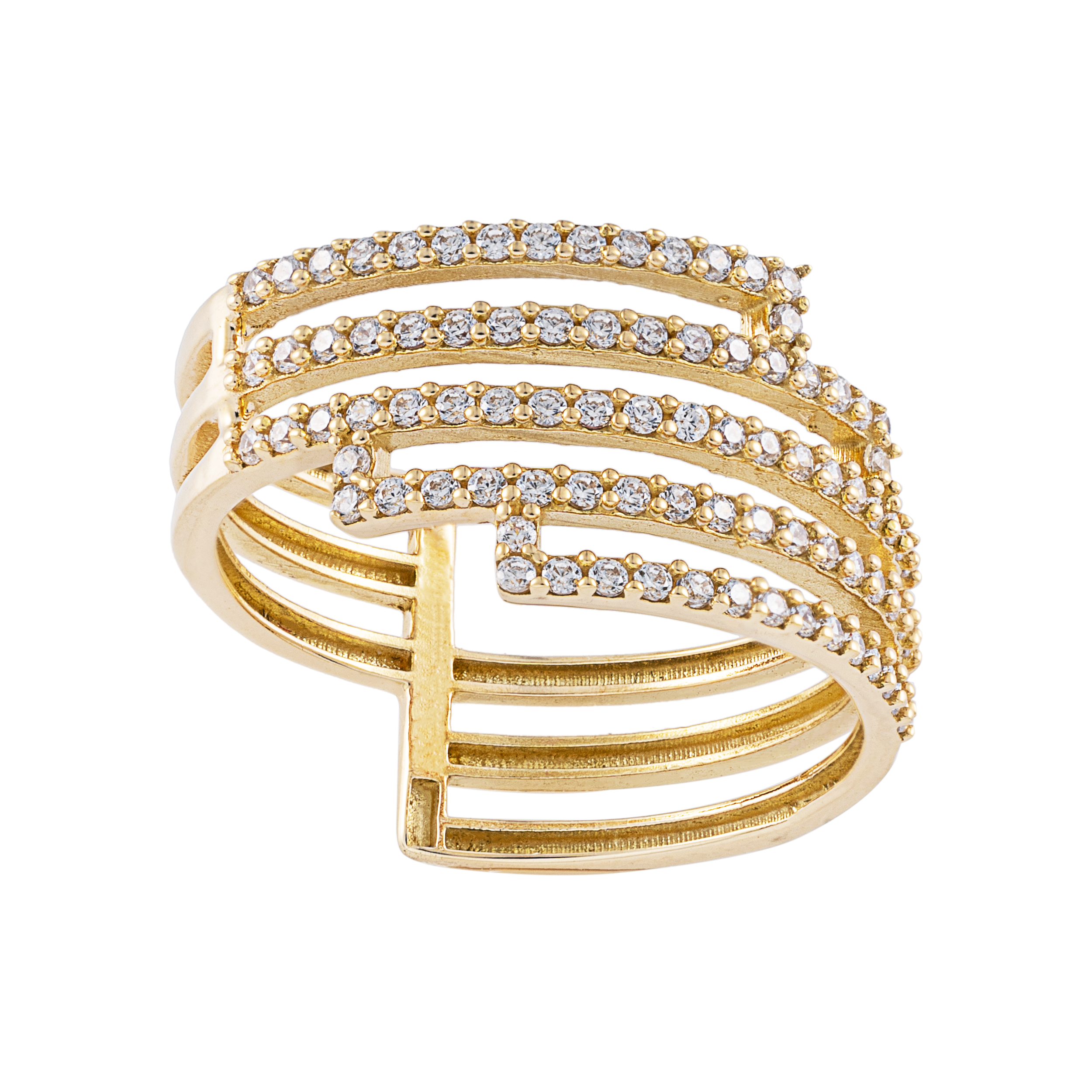 انگشتر طلا 18 عیار زنانه جواهری سون مدل 2478