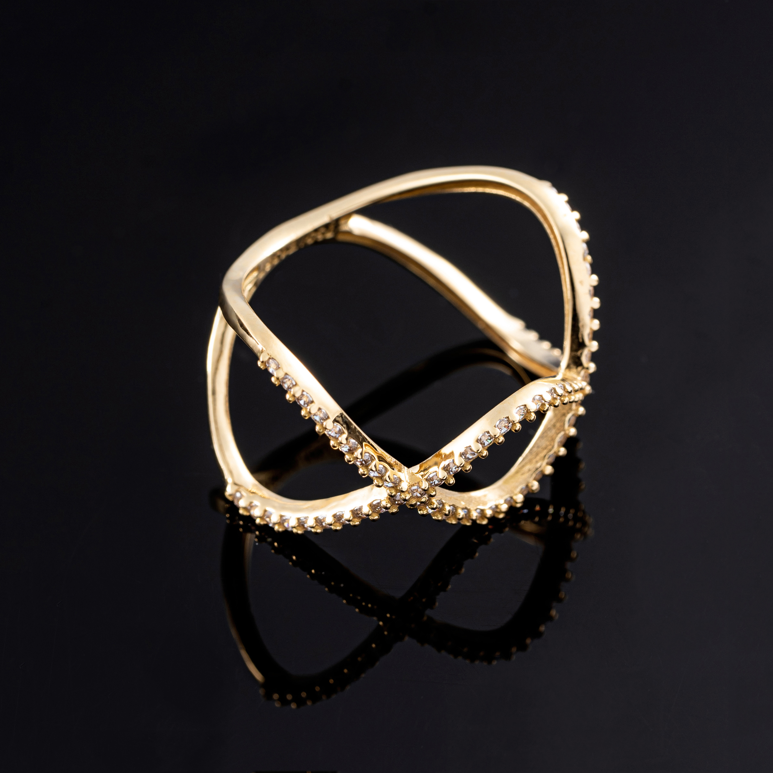 انگشتر طلا 18 عیار زنانه جواهری سون مدل 2477 -  - 2