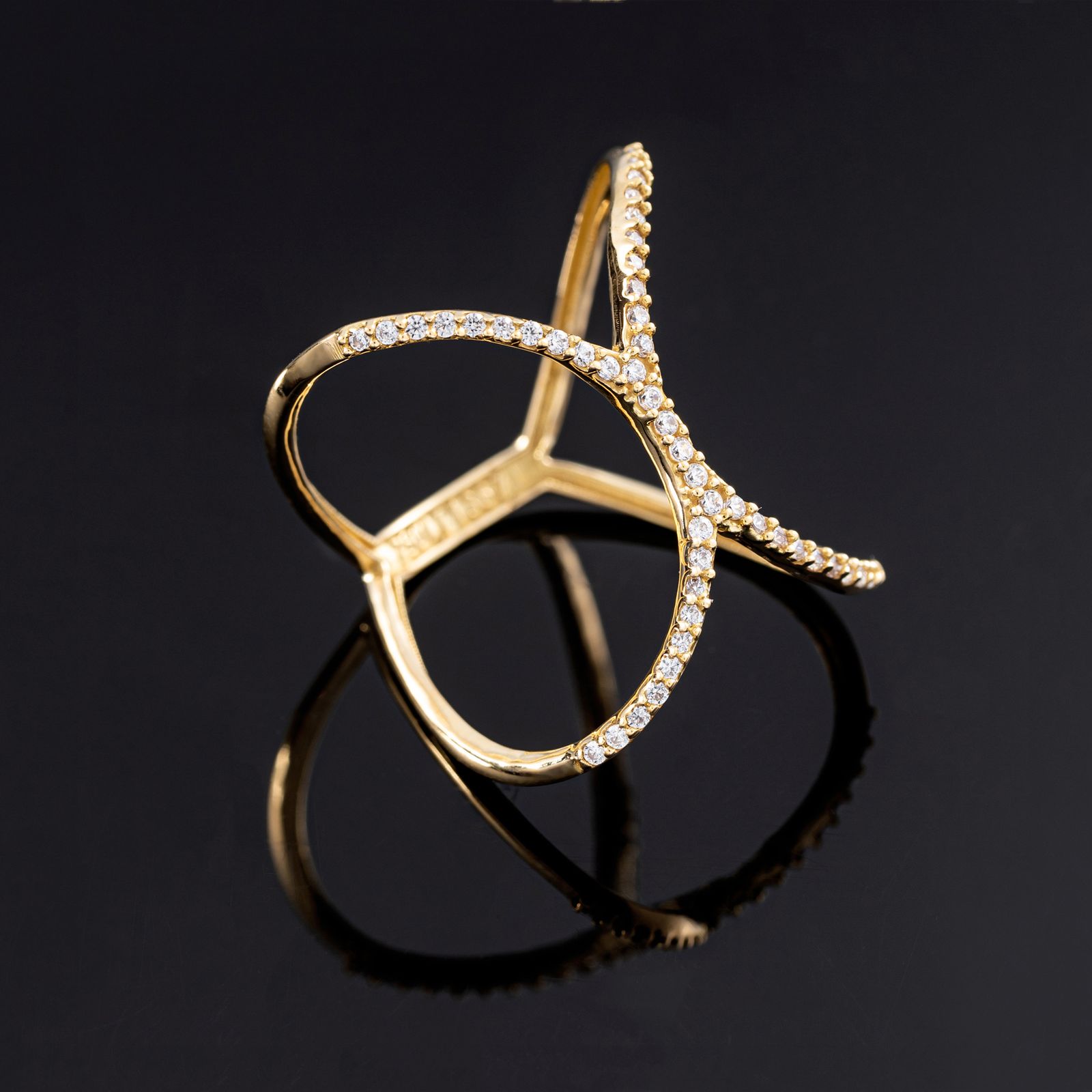 انگشتر طلا 18 عیار زنانه جواهری سون مدل 2476 -  - 2