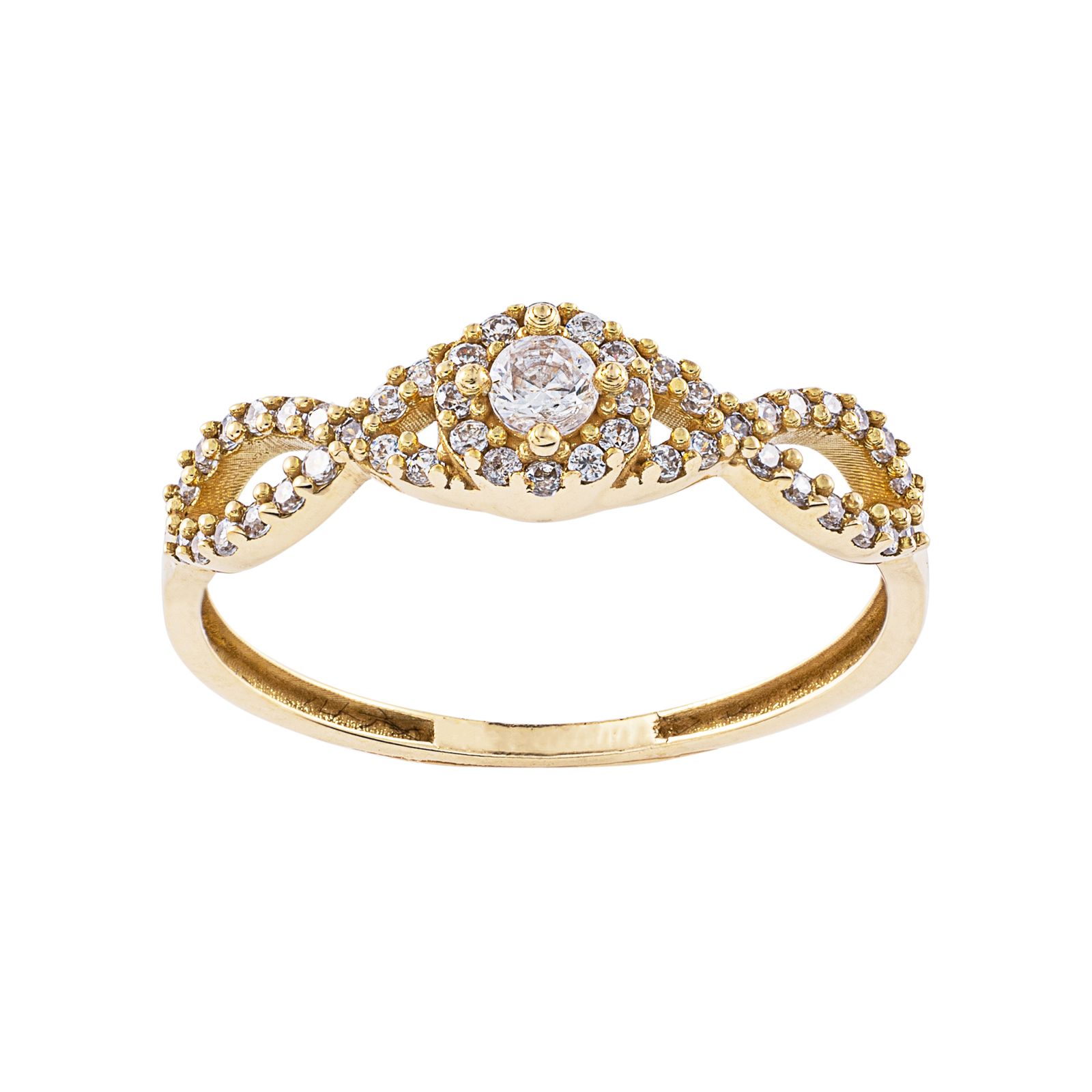 انگشتر طلا 18 عیار زنانه جواهری سون مدل 2474 -  - 1