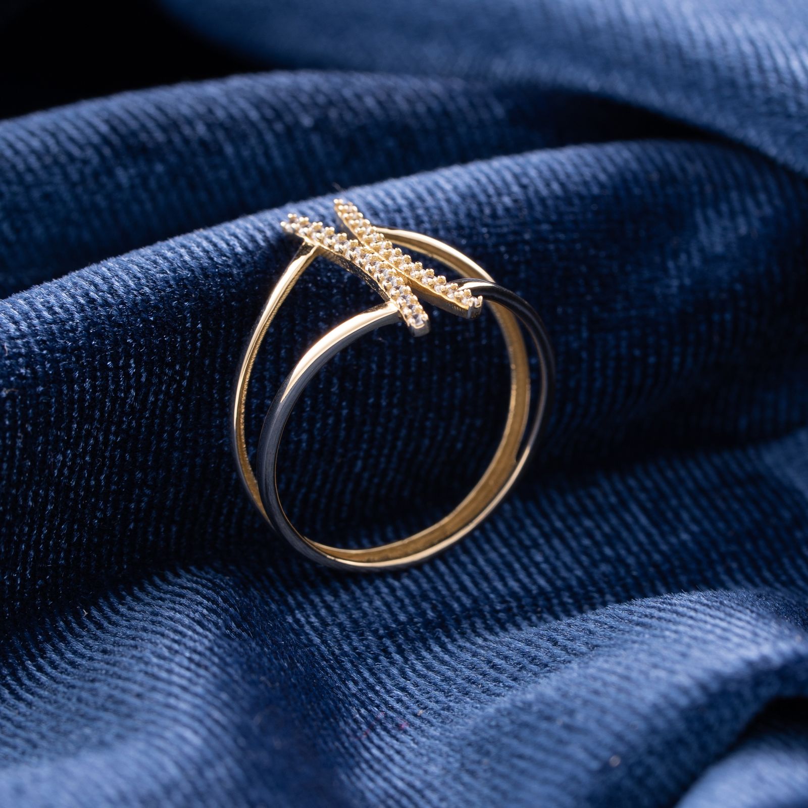انگشتر طلا 18 عیار زنانه جواهری سون مدل 2472 -  - 3