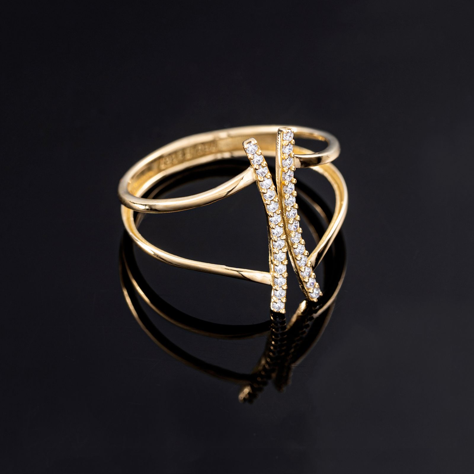 انگشتر طلا 18 عیار زنانه جواهری سون مدل 2472 -  - 2