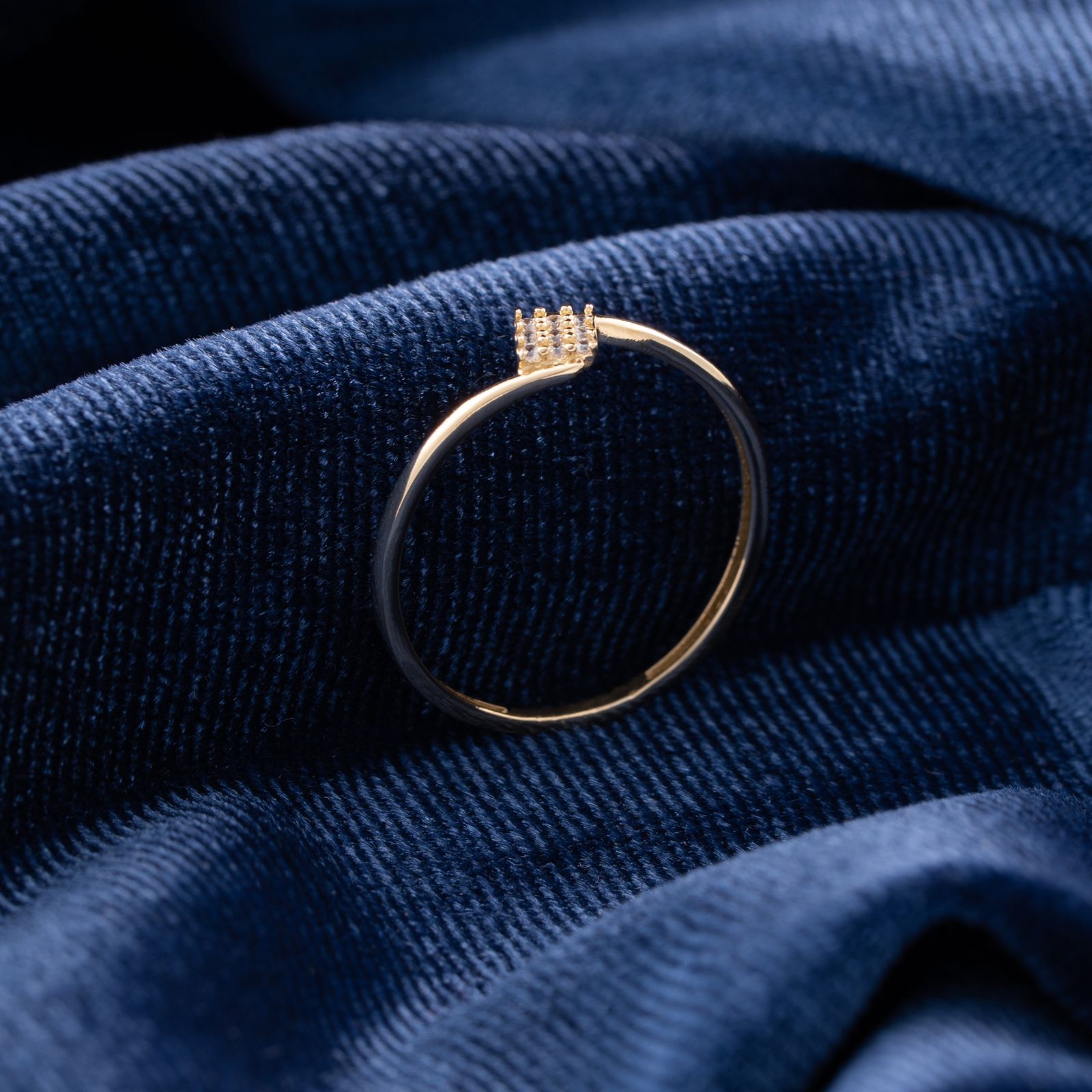 انگشتر طلا 18 عیار زنانه جواهری سون مدل 2471 -  - 3