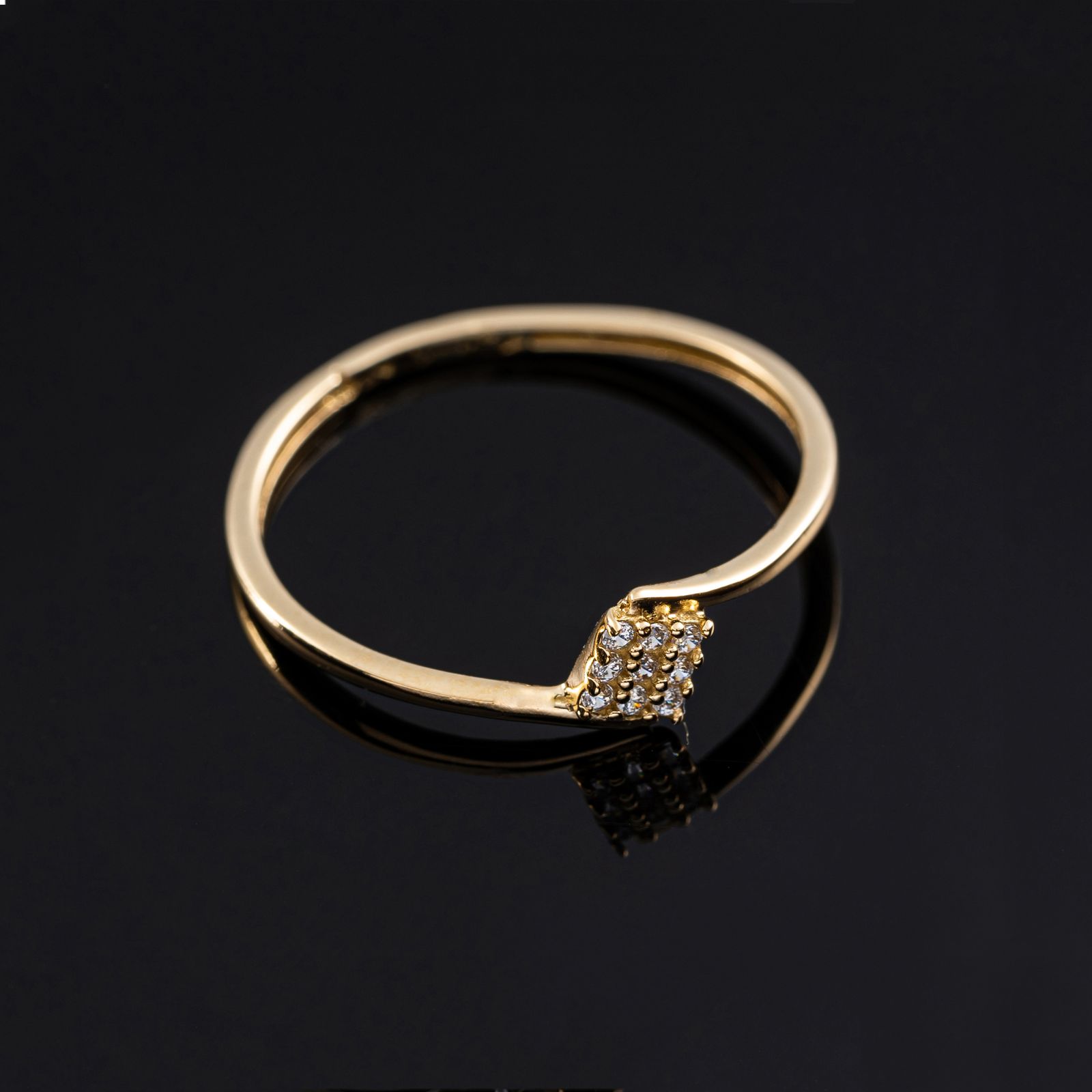 انگشتر طلا 18 عیار زنانه جواهری سون مدل 2471 -  - 2