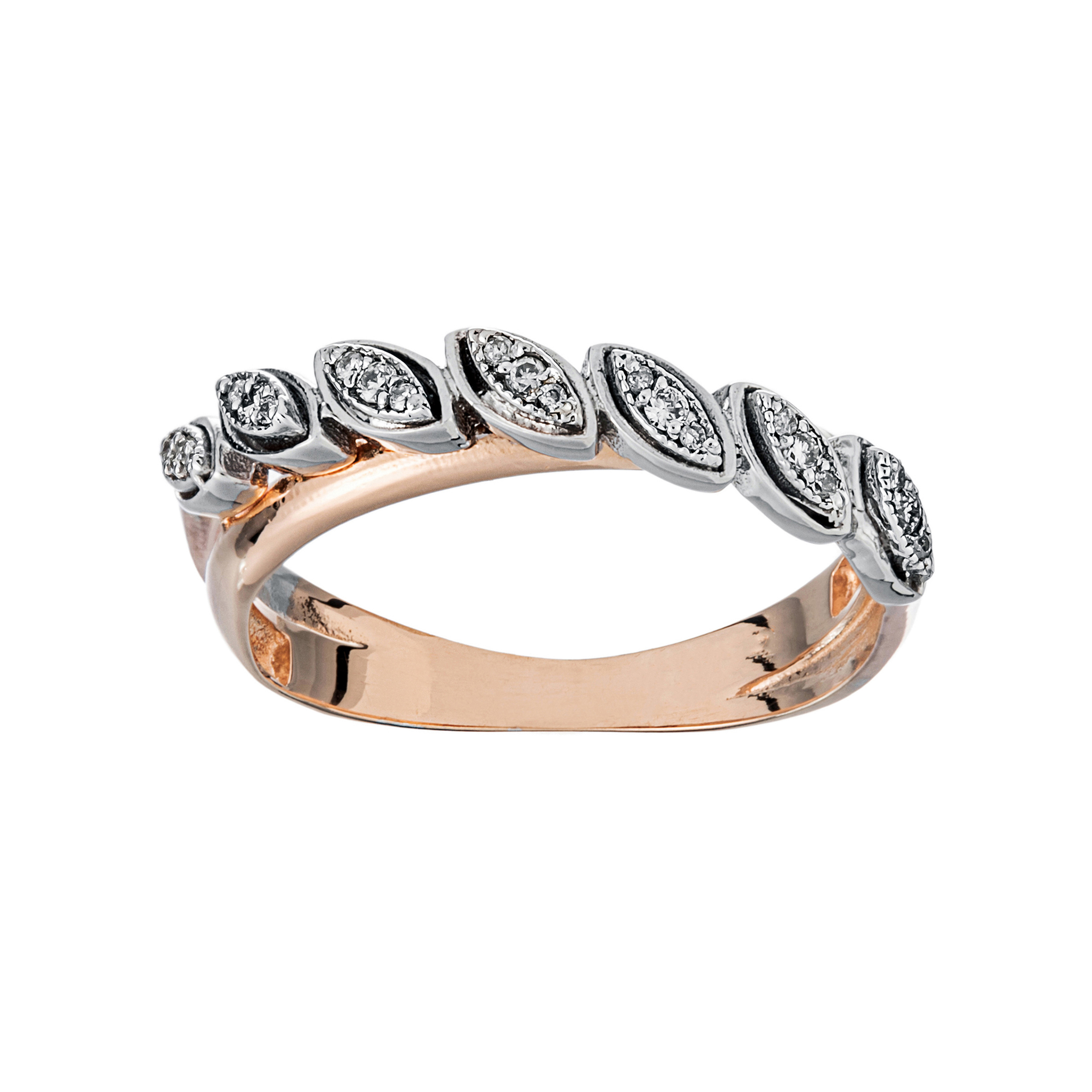انگشتر طلا 18 عیار زنانه جواهری سون مدل 2528