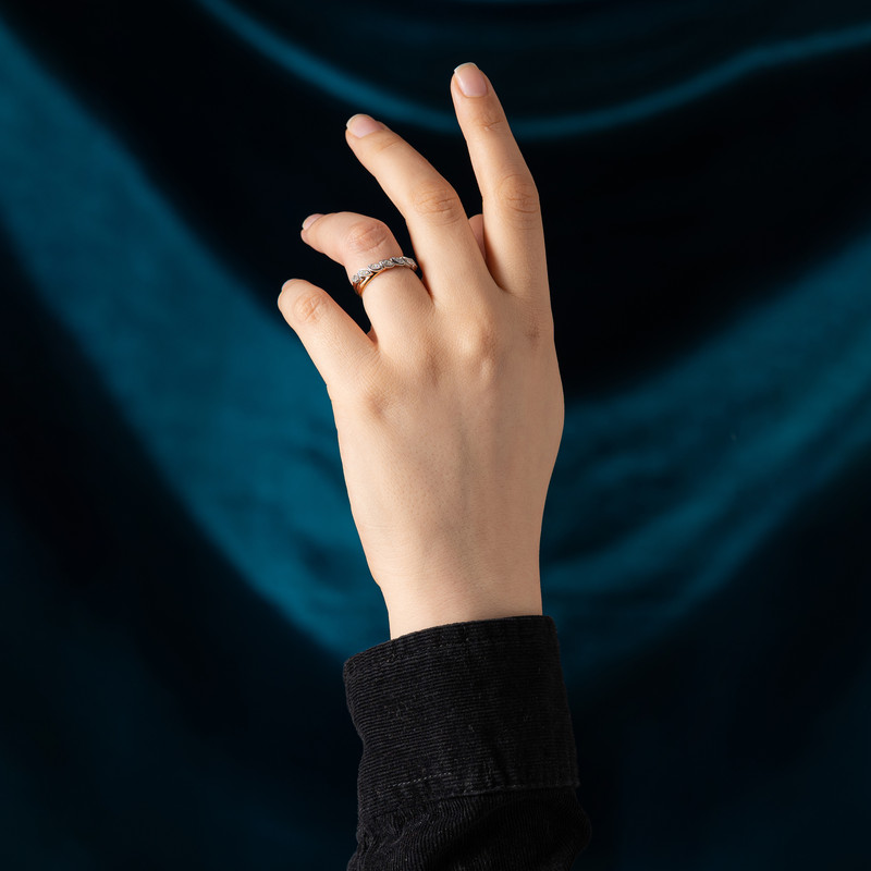 انگشتر طلا 18 عیار زنانه جواهری سون مدل 2528