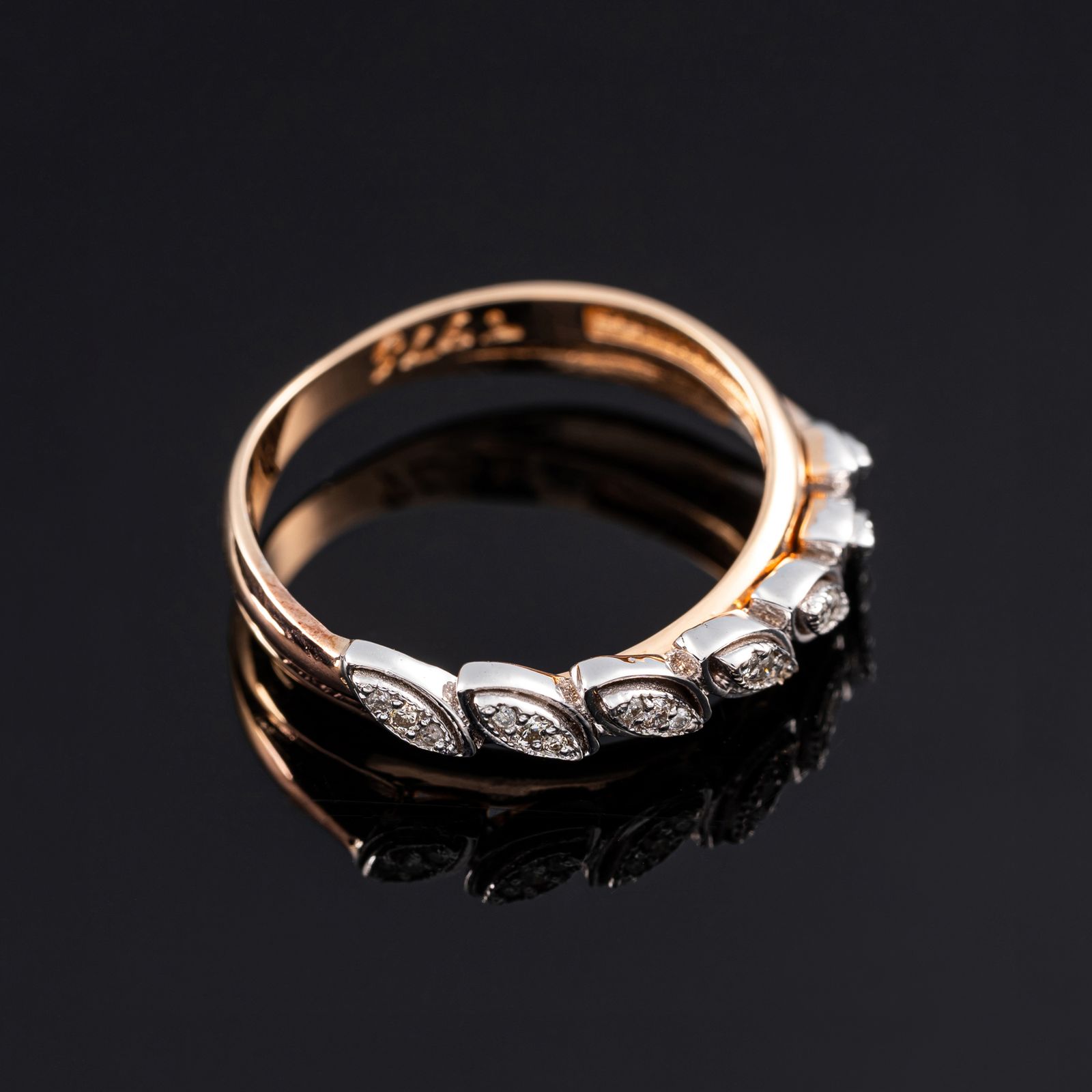 انگشتر طلا 18 عیار زنانه جواهری سون مدل 2528 -  - 2