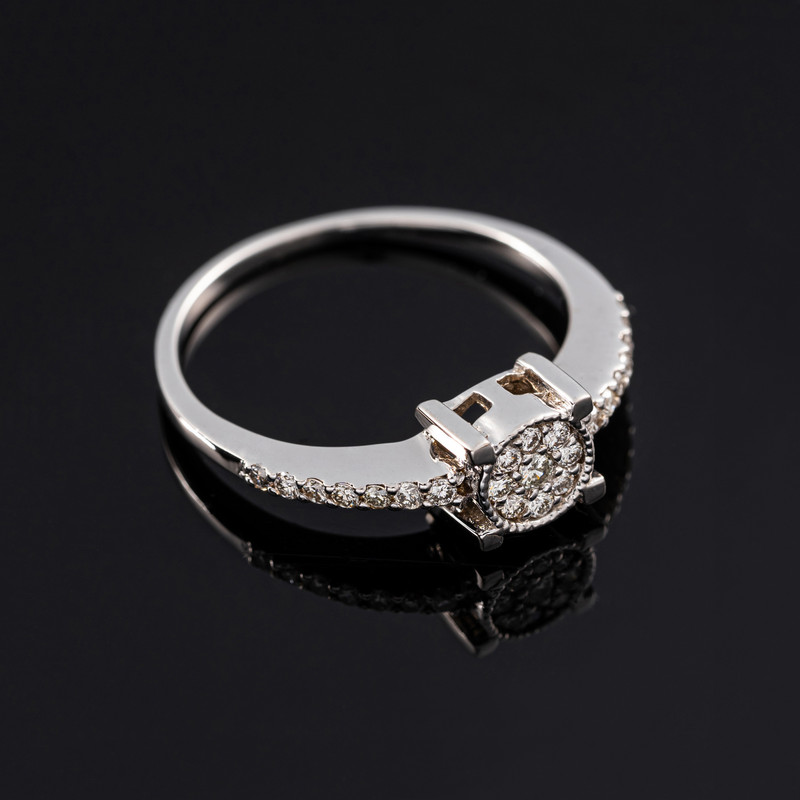 انگشتر طلا 18 عیار زنانه جواهری سون مدل 2527