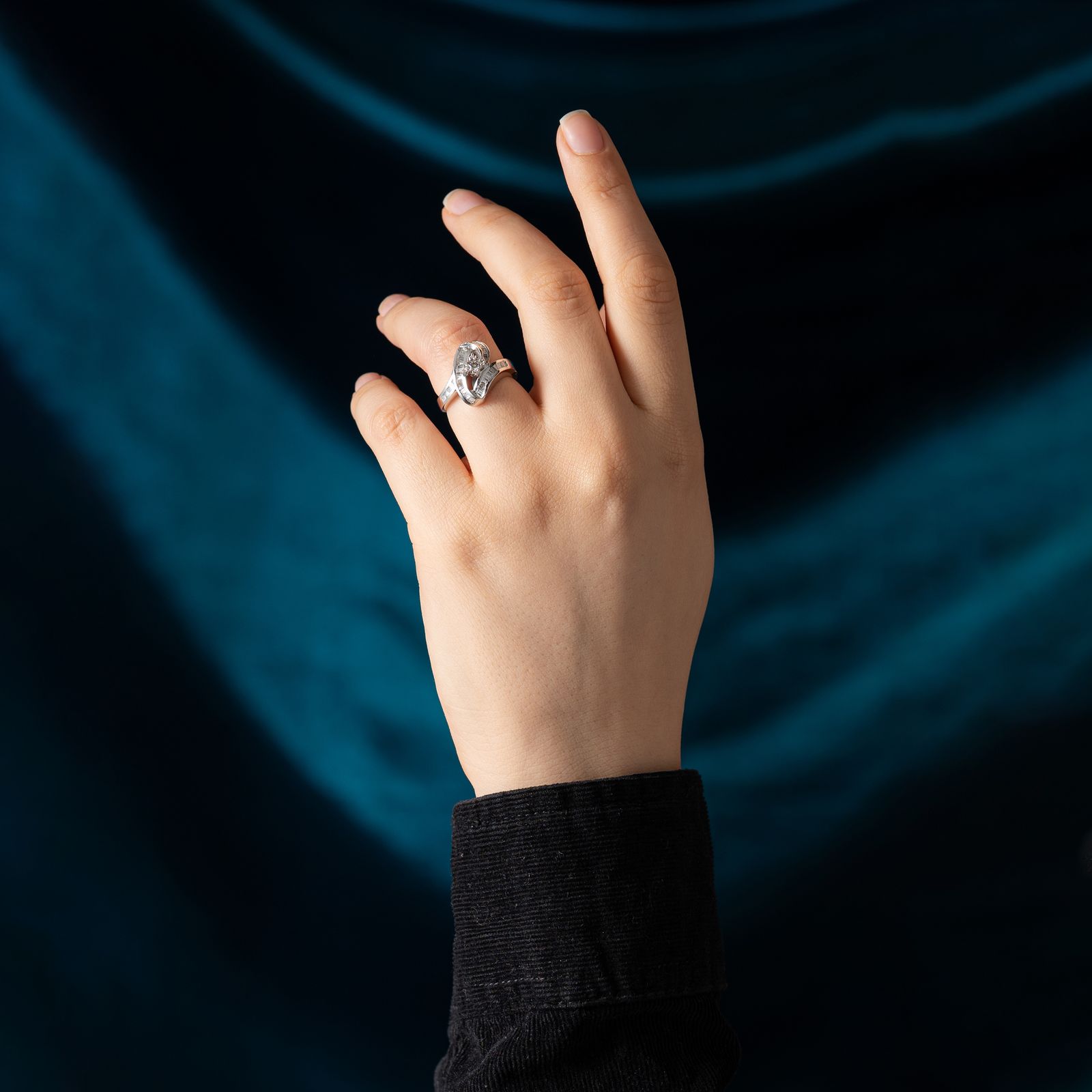 انگشتر طلا 18 عیار زنانه جواهری سون مدل 2430 -  - 6