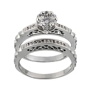 انگشتر نقره زنانه جواهری سون مدل 2628.2629 مجموعه 2 عددی 