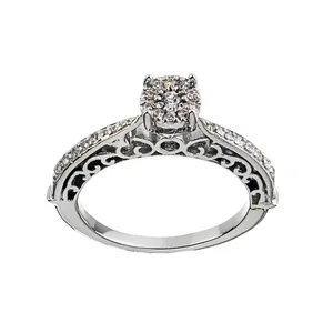 انگشتر نقره زنانه جواهری سون مدل 2627