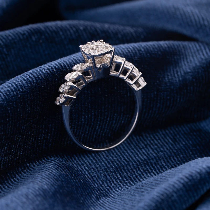 عکس شماره 3 : انگشتر نقره زنانه جواهری سون مدل 2624.2625 مجموعه 2 عددی