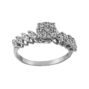 انگشتر نقره زنانه جواهری سون مدل 2625