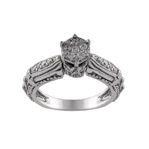 انگشتر نقره زنانه جواهری سون مدل 2619