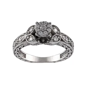 انگشتر نقره زنانه جواهری سون مدل 2618