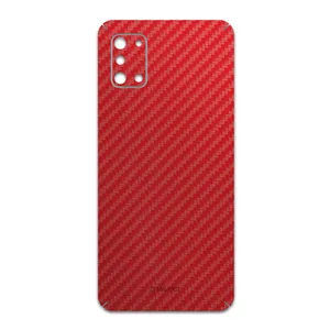 MAHOOT Red-Fiber Cover Sticker for Samsung Galaxy A31