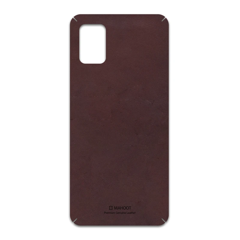برچسب پوششی ماهوت مدل Matte-Dark-Brown-Leather مناسب برای گوشی موبایل سامسونگ Galaxy A31