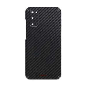 MAHOOT Black-Carbon-Fiber Cover Sticker for Samsung Galaxy S20