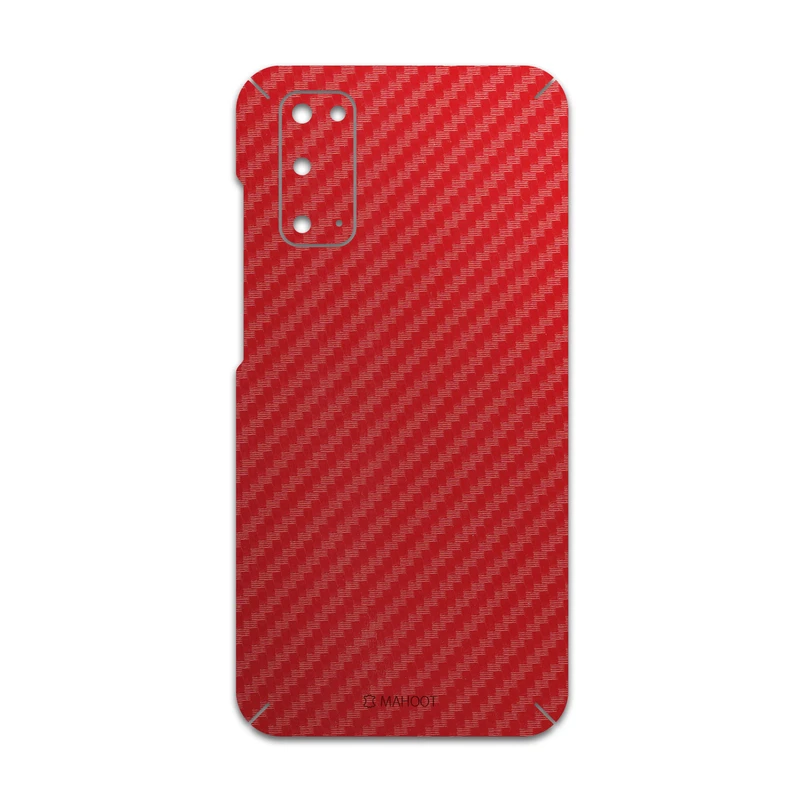 برچسب پوششی ماهوت مدل Red-Fiber مناسب برای گوشی موبایل سامسونگ Galaxy S20