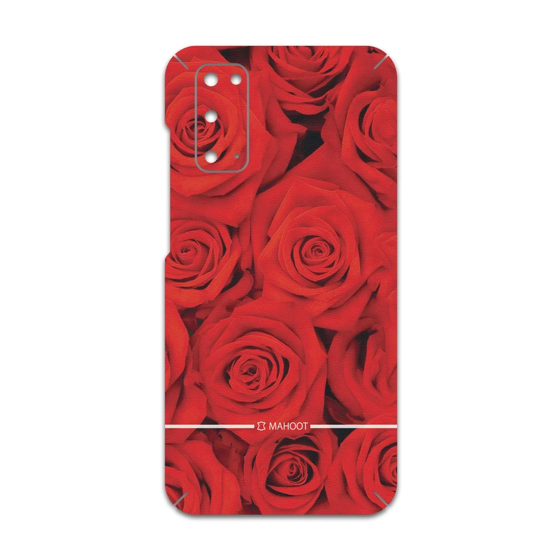 برچسب پوششی ماهوت مدل Red-Flower مناسب برای گوشی موبایل سامسونگ Galaxy S20