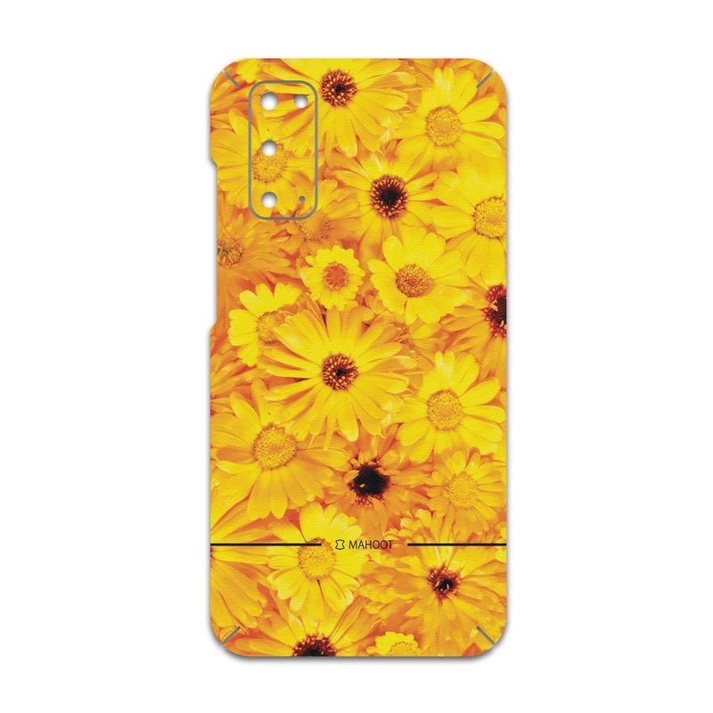 برچسب پوششی ماهوت مدل Yellow-Flower مناسب برای گوشی موبایل سامسونگ Galaxy S20